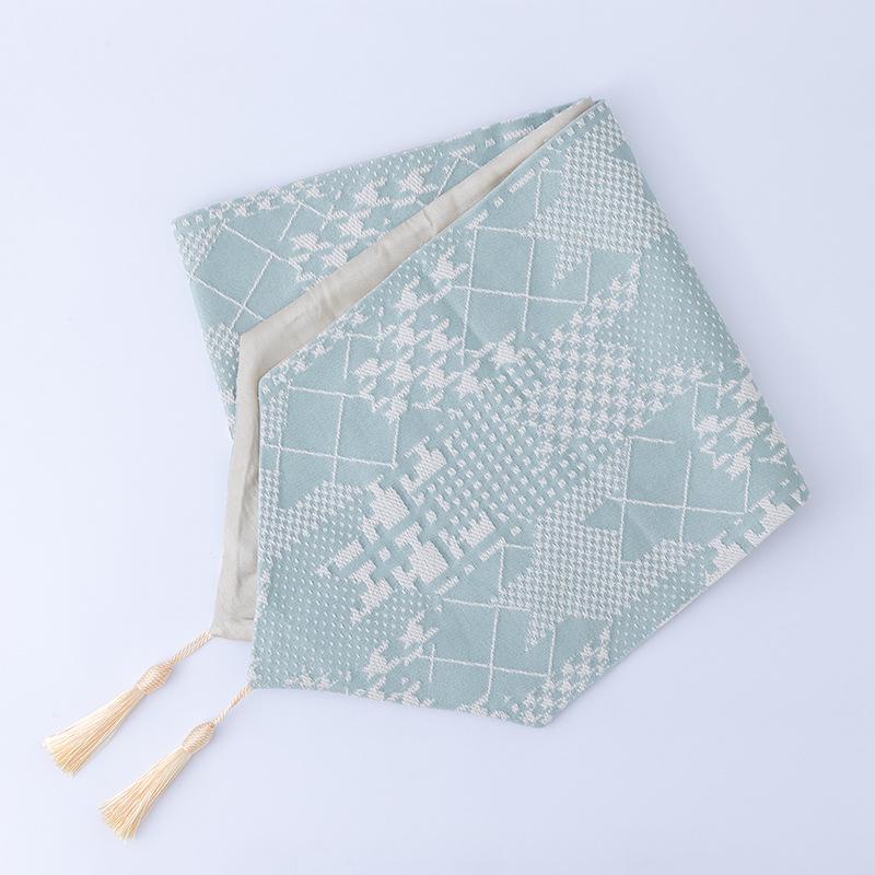 Bandeira de mesa de algodão leproso jacquard vento marroquino lenço de cauda de cama armário de sapatos de tv capa de mesa de cabeceira pano decoração de casa bandeira de mesa