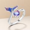 Orstarry S925 Silver Love Opening Ring For Women Original Finger Ring Jewelry Party Fine Trendy Gifts