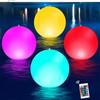 16 Colors Floating Pool Lights 38cm Large Inflatable Pool Beach Ball For Water Pool Party Outdoor Balloon LED Garden Ball Light