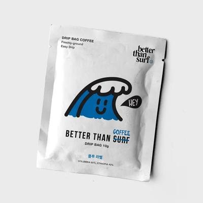 BETTER THAN SURF Kaffee-Drip-Bag Blue Label 100g