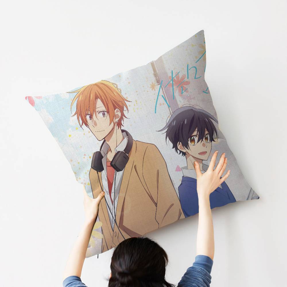 S-Sasaki And-M-Miyano Cushion Cover Polyester Sofa Cushions Decorative Throw Pillows Home Decoration Pillowcover