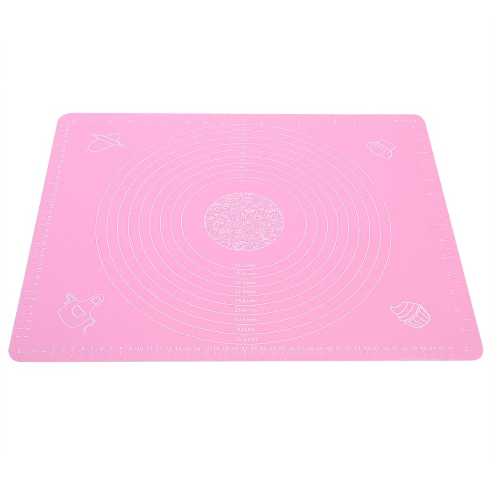 Halkfri Silikon Bakmatta Non-stick Rullande Degplatta för Bakplåtsfoder