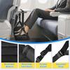 BHBL Airplane Foot Hammock for Plane Travel, Detachable Bamboo Airplane Foot Rest for Long Flight, Desk Foot Hammock