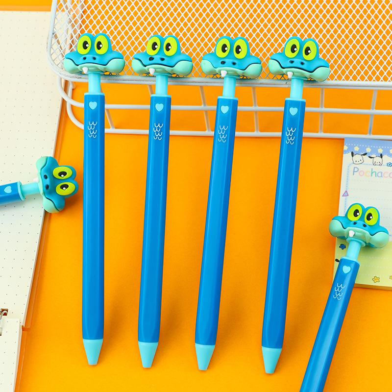 Cartoon Animal New Style High-Aesthetic Gary Snake Press-Button Ballpoint Pen Stress-Relief Pen Creative Niche