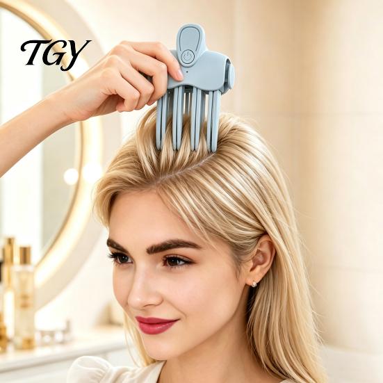 Cordless Hair Styling Clip Heated Volumizing Root Lift Clip, 2 Temperature Adjustable Fine Flat Wireless Lifter Comb, Electric for Men Women Salon
