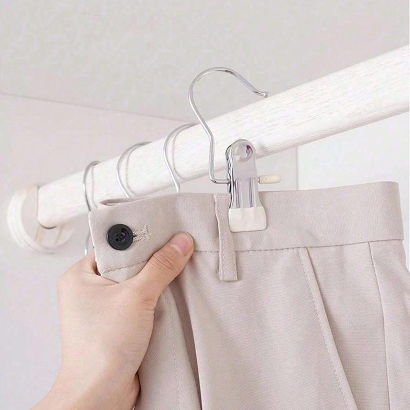 Three Character Clip Hook, Stainless Steel Clothesline Clip, Seamless Storage, Hat Clip, Home Shorts, Fabric, Socks, Air Drying