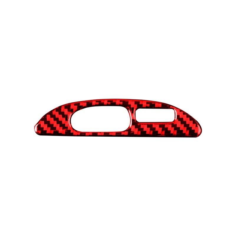 For Ford Mustang 2001-2004 Carbon Fiber Auto Clock Panel Frame Trim Frame Modification Decoration Sticker Interior Accessories
