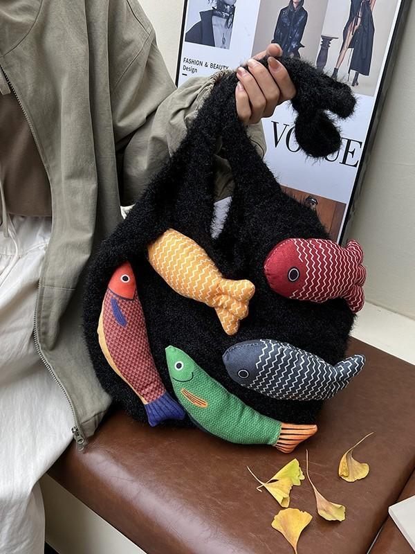 Borsa Tote Casual in Cotone da Donna con Design Intrecciato e Apertura Superiore per Uso Quotidiano