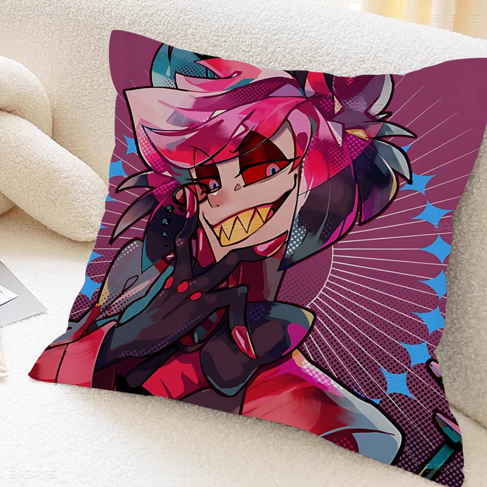 Popular Anime H-Hotel H-Hazbin Alastor Pillow Cover Design Cushion Cover Decor Holiday Decorati