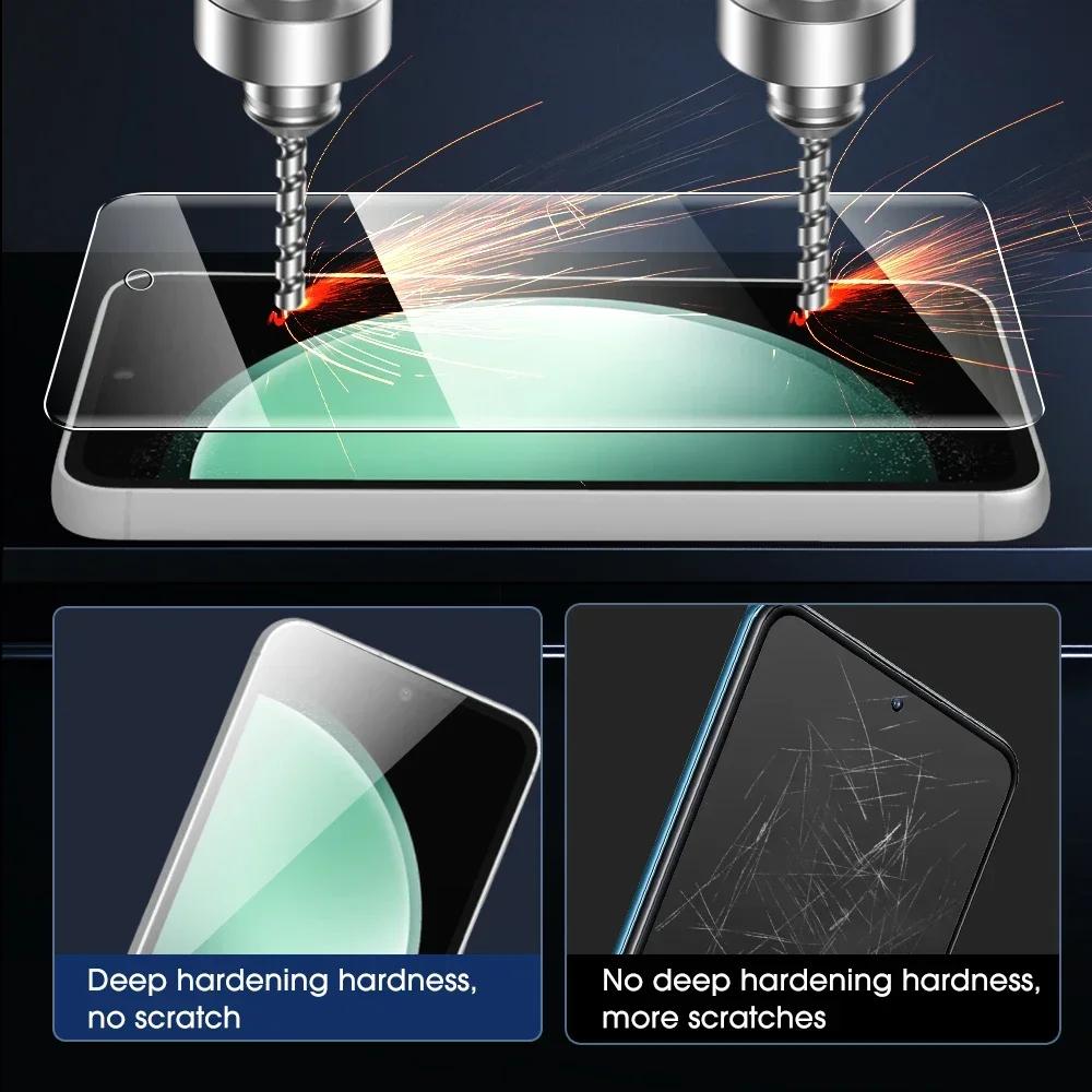 HD Clear Glass Screen Protector for Samsung Galaxy S23 FE S23 S23 Plus 9H Hardness Tempered Glass Protective Cover Films