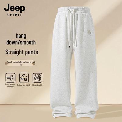 JEEP SPIRIT Men's Relaxed Fit Straight-Leg Sweatpants