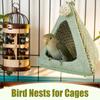 Bird Bed Hangable Parrot Hideaway Decorative Lovebird Sleeping Hideaway Breathable Cooling Nest for Cockatiel Macaw Parakeet