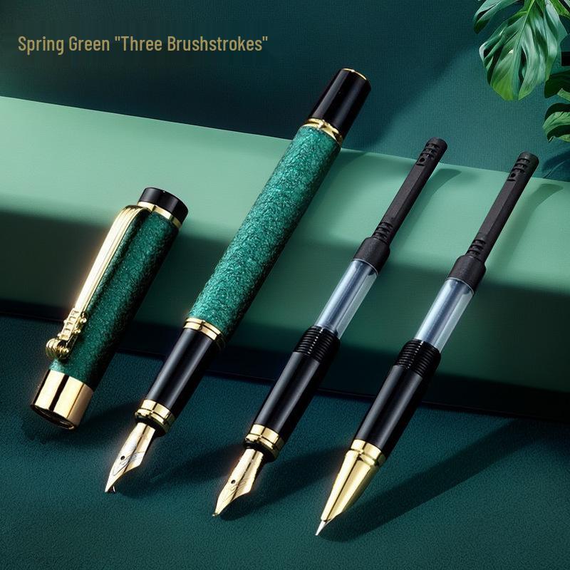 Chinese Dragon Head Metal Pen Set: Ballpoint, Rollerball, Fountain - Business Office Gift