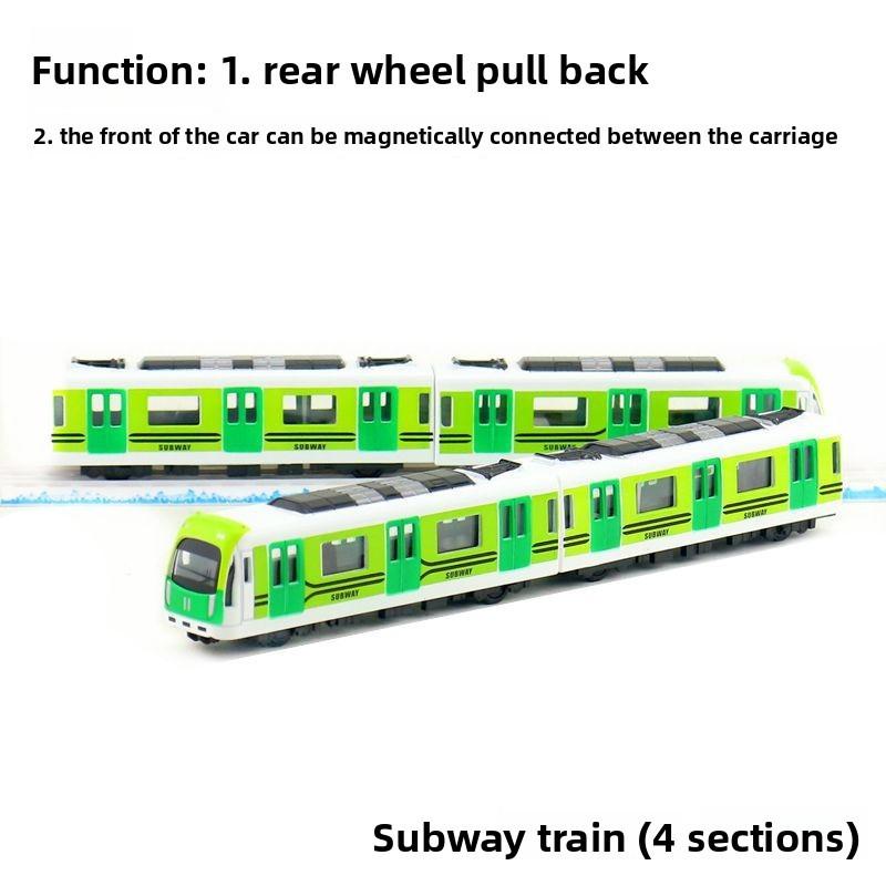 City Alloy Simulated Subway And Bullet Train Models For Collection And Display