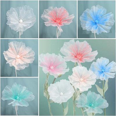 40/50cm Big Simulation Flower Hollow Artificial Flowers Fake Flower  Outdoor Shopping Mall