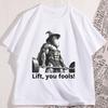 Funny Gym Meme T Shirt Men Workout Tshirt Cotton Short Sleeve Printed Graphic Tees Streetwear Clothing Mens Clothes