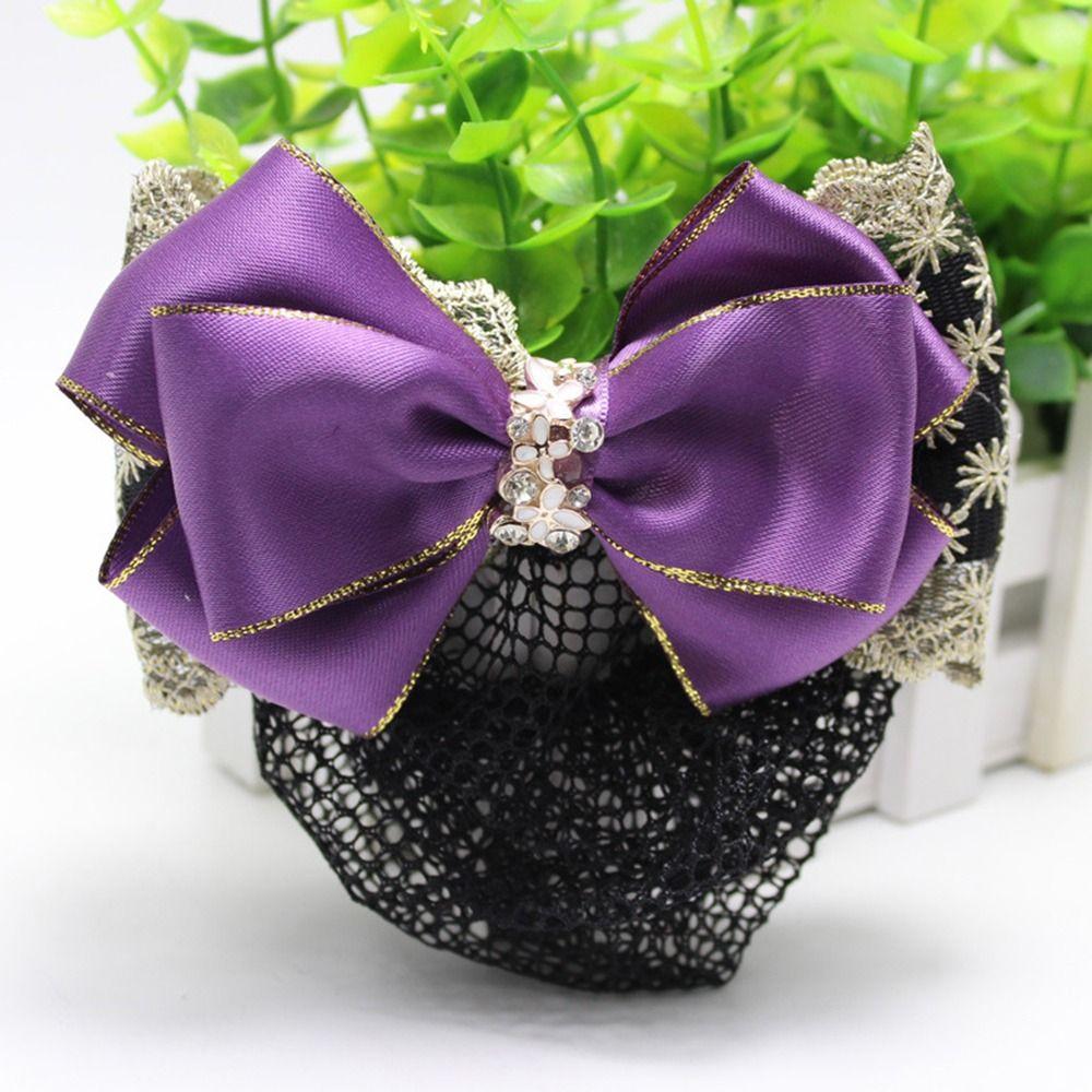 Nurse  For Girls Female Hairgrips Cover Net Women Spring Clip Korean Bun Snood Ponytail Clip