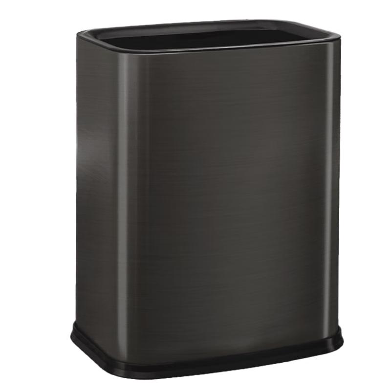 KUK Stainless Steel Open-Top Dual-Layer Waste Bin