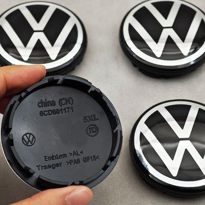 For VW Volkswagen Jetta MK5 Golf 4Pcs 56mm Mirror Car Wheel Center Caps Rim Hub Caps For VW Volkswagen Jetta Bora Polo Lavida Cr