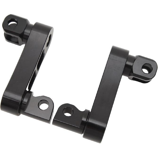 Motorcycle Foot Peg Adjustable Passenger Footpegs Highway Bracket, 360° Rotating Foot Peg Extensions Passenger Highway Peg Clamp Bracket, Sturdy