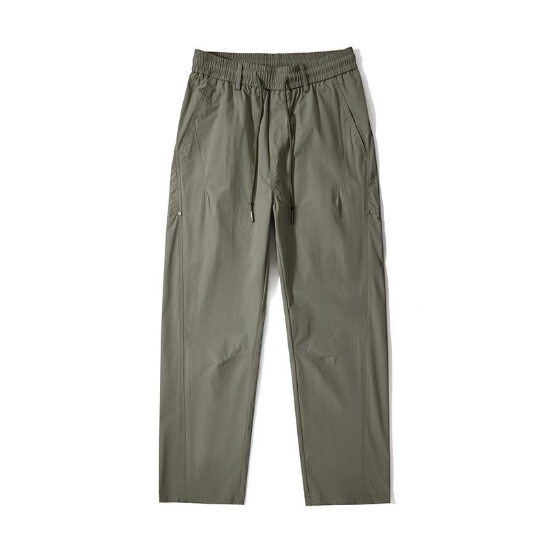 Summer gray-green wide-leg pants men's loose straight quick-drying thin fashion sports versatile casual pants men