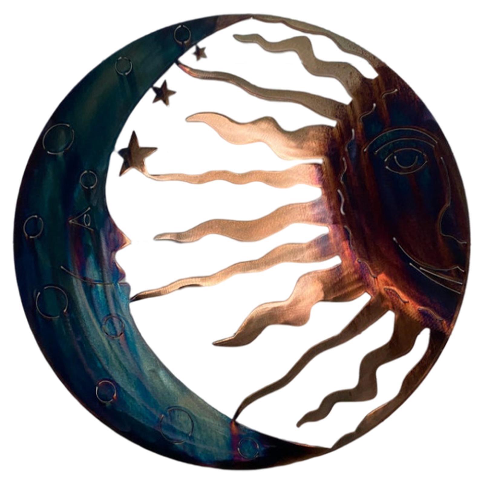 

Декор для стен «Солнце и Луна» из металла для балкона, веранды