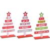 Merry Christmas Xmas Wooden Decorations DIY Christmas Signs Plaque  New Year
