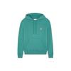 SS24 Fox Head Embroidery Patch Hoodie Solid Color Pullover Long Sleeve Sweatshirt Men Sweatshirt Pine-Green LM00702KM0001-P373