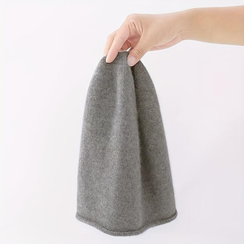 

Роскошная шерстяная шапка-бини - Осенне-зимняя теплая, эластичная, дышащая, подходит для мужчин и женщин, повседневный зимний головной убор, модная шапка-колпак серый