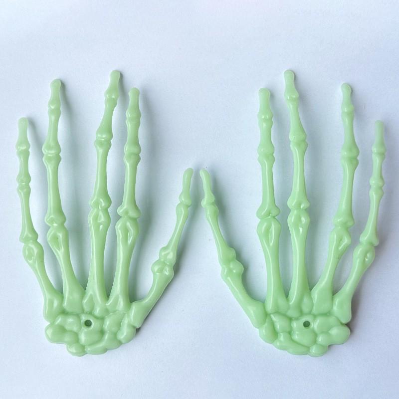 Halloween Decoration Realistic Skeleton Hand, Outdoor Yard Lawn Ornament, Plastic Skull Hand Prop, Spooky Party Garden Decor