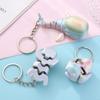 Kreativ 3D-printet flerleddet bevegelig anheng nøkkelring tegneserie søt nøkkelring utsøkt ryggsekk dekorasjonstilbehør gaver