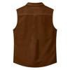 Men's Workwear Lapel Button-Down Vest Shirt - Lightweight Sleeveless Top