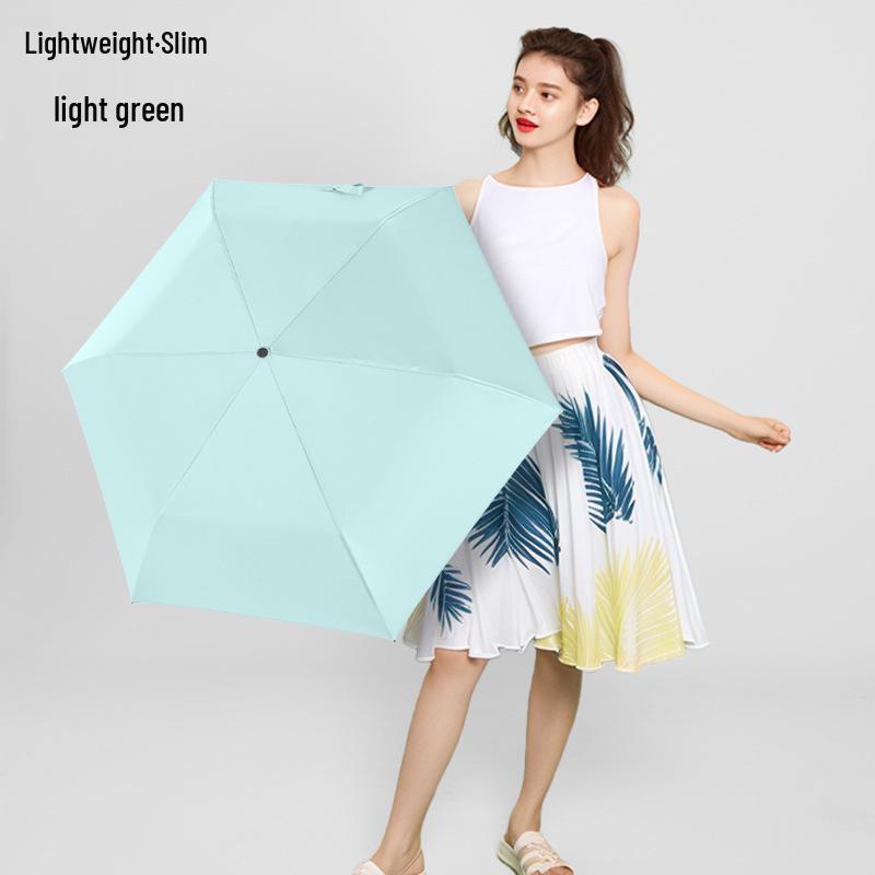 Ultra-light Carbon Fiber Sun & Rain Umbrella - Lightweight, Three-fold, UV Protective Parasol.