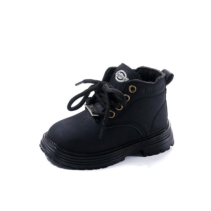 Children's Fashion British Style Short Boots Side Zipper M Artin Boots Shoes