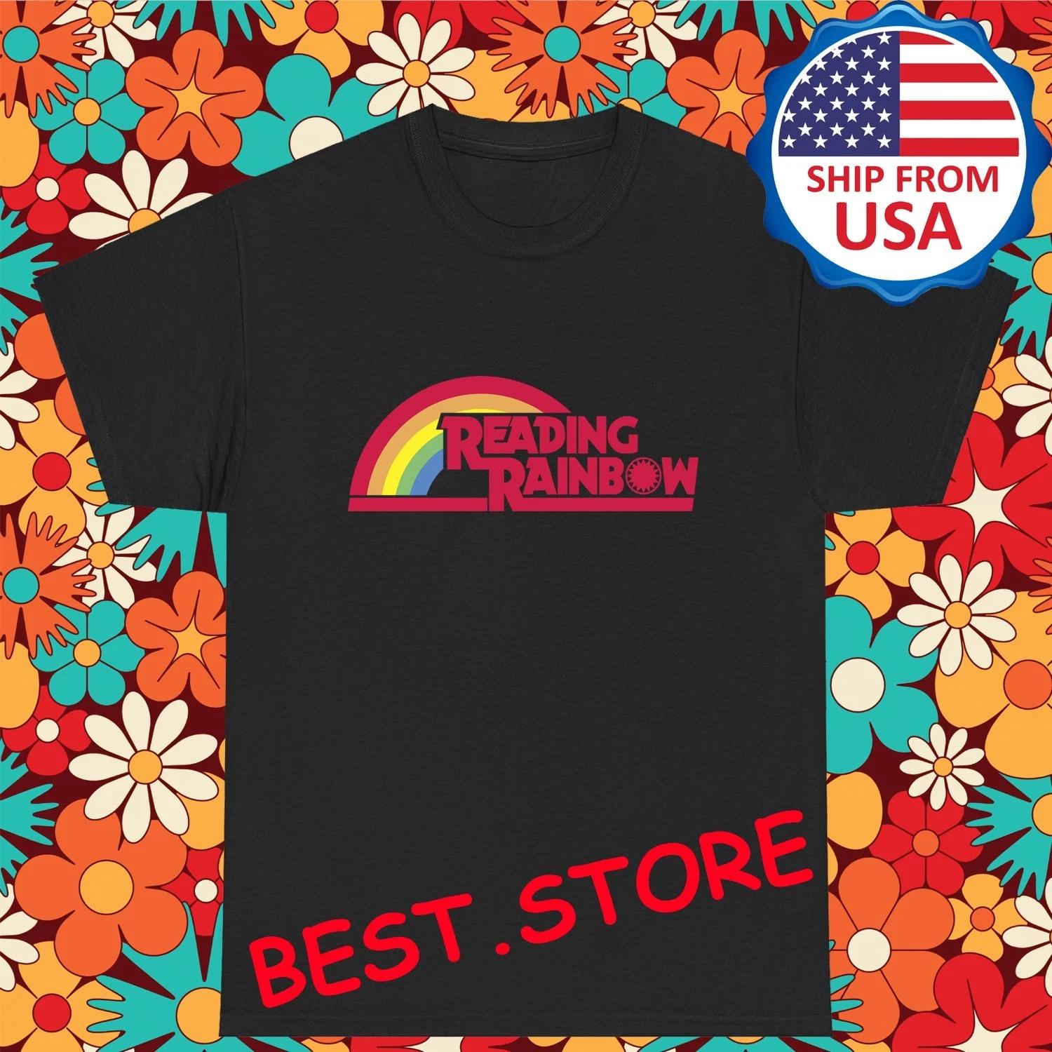 Reading Rainbow Tv Show Men s Black Size S-5XL XL
