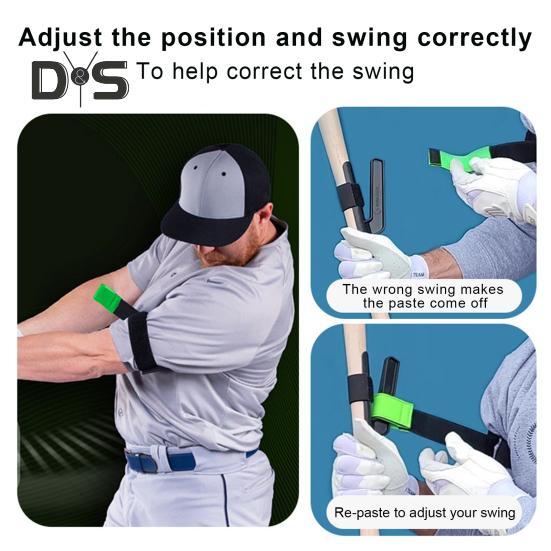 Baseball Swing Trainer Bands Elastic Baseball Softball Hitting Resistance Band Batting Training Equipment for Improving Arm Strength