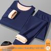 Herren Thermisches Fleece-gefüttertes Rundhals-Basisschicht-Set