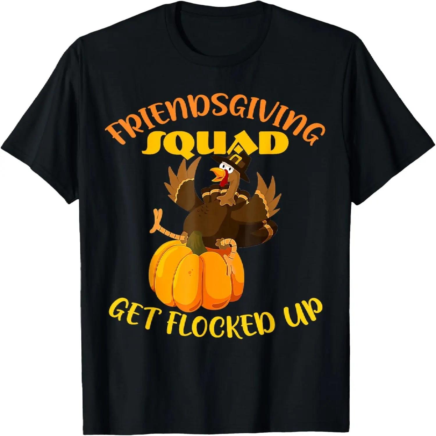 Funny Friendsgiving Squad This Happy Thanksgiving Turkey Day T-Shirt S