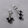 Niche Design Sense Temperament Personality Black Agate Earrings Versatile Earrings High-End Unique Earrings