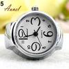 Round Lady Steel Smart Stainless Elastic Quartz Finger Ring Watch