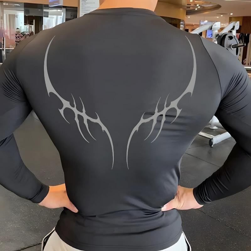 Pánská kompresní košile Anime Sport Quick Dry Gym Trička Fitness Sportovní tílka Elasticita y2k Topy Tričko Léto Podzim Muž