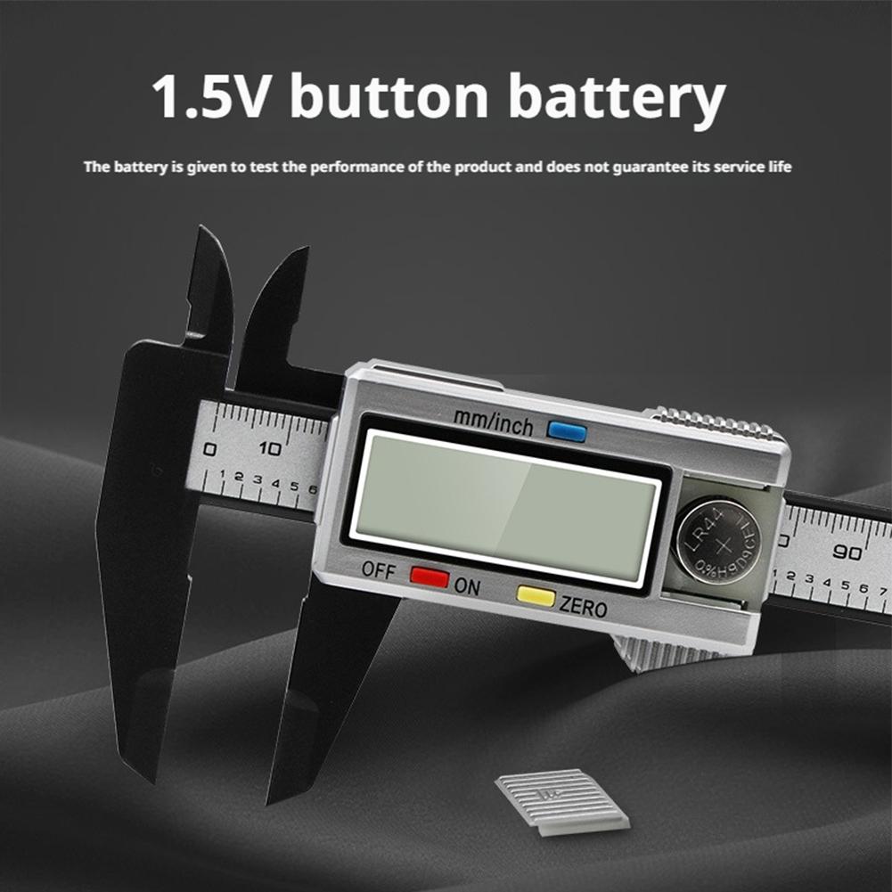 0 to 150mm Plastic Vernier Caliper Digital Display Caliper Student Vernier Ruler Gauge Micrometer Measuring Tool Digital Ruler