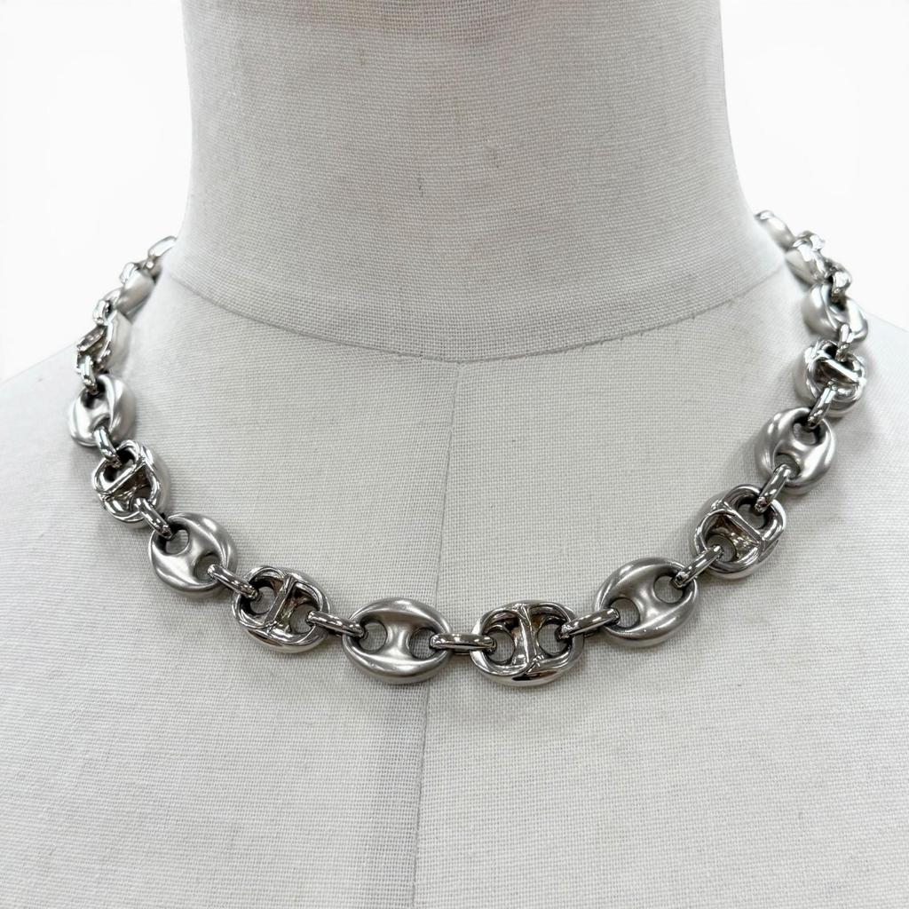 Great DIOR Necklace CDChain Link Silver mens Used