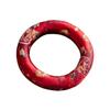 Donut Shape Singing Bowl Mat Nepalese Wooden Fish Coaster Sound Copper Out Mat  Meditation