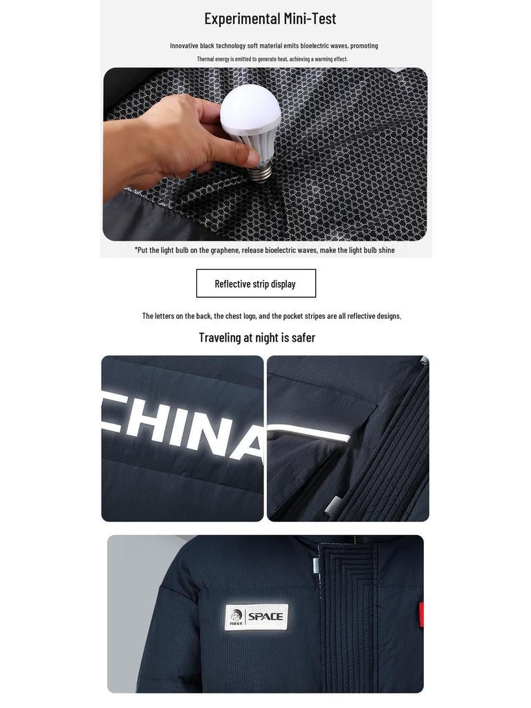 Giacca da Sci da Uomo Taglie Forti - Lunghezza Media, Addensata Calda, Piuma d'Anatra Bianca, Tre Proof Capo Invernale.