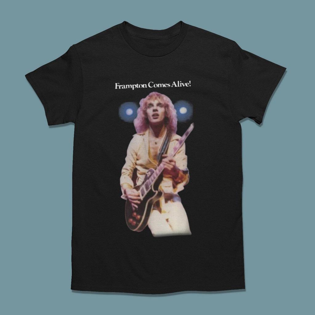 VTG Peter Frampton Comes Alive Short Sleeve Crewneck Black T-Shirt
