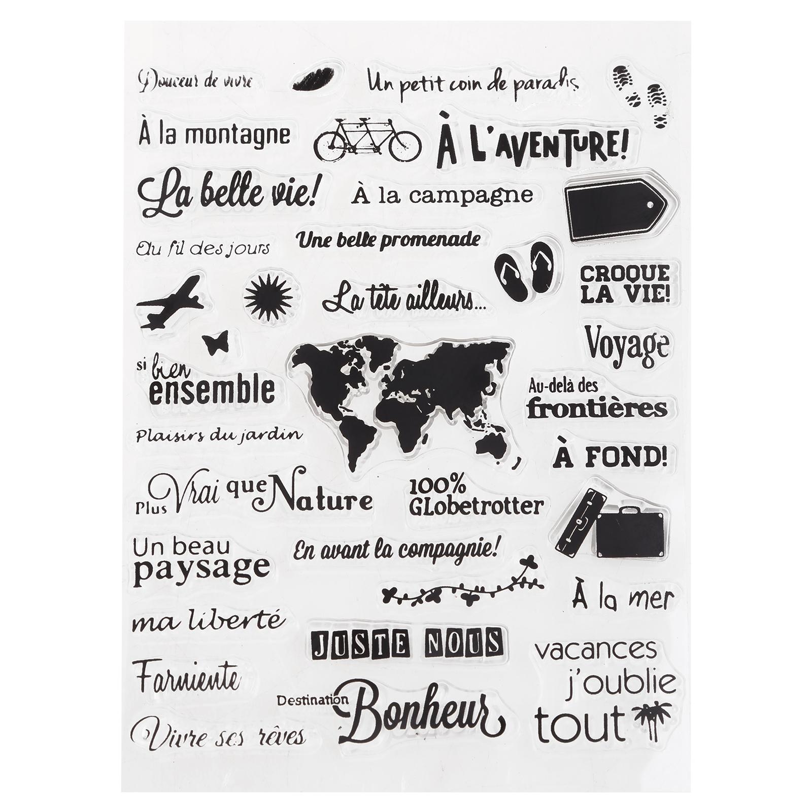 

Французский прозрачный силиконовый штамп для DIY дня рождения свадьбы приглашения открытки скрапбукинг бумага искусство ремесла журнал принадлежности