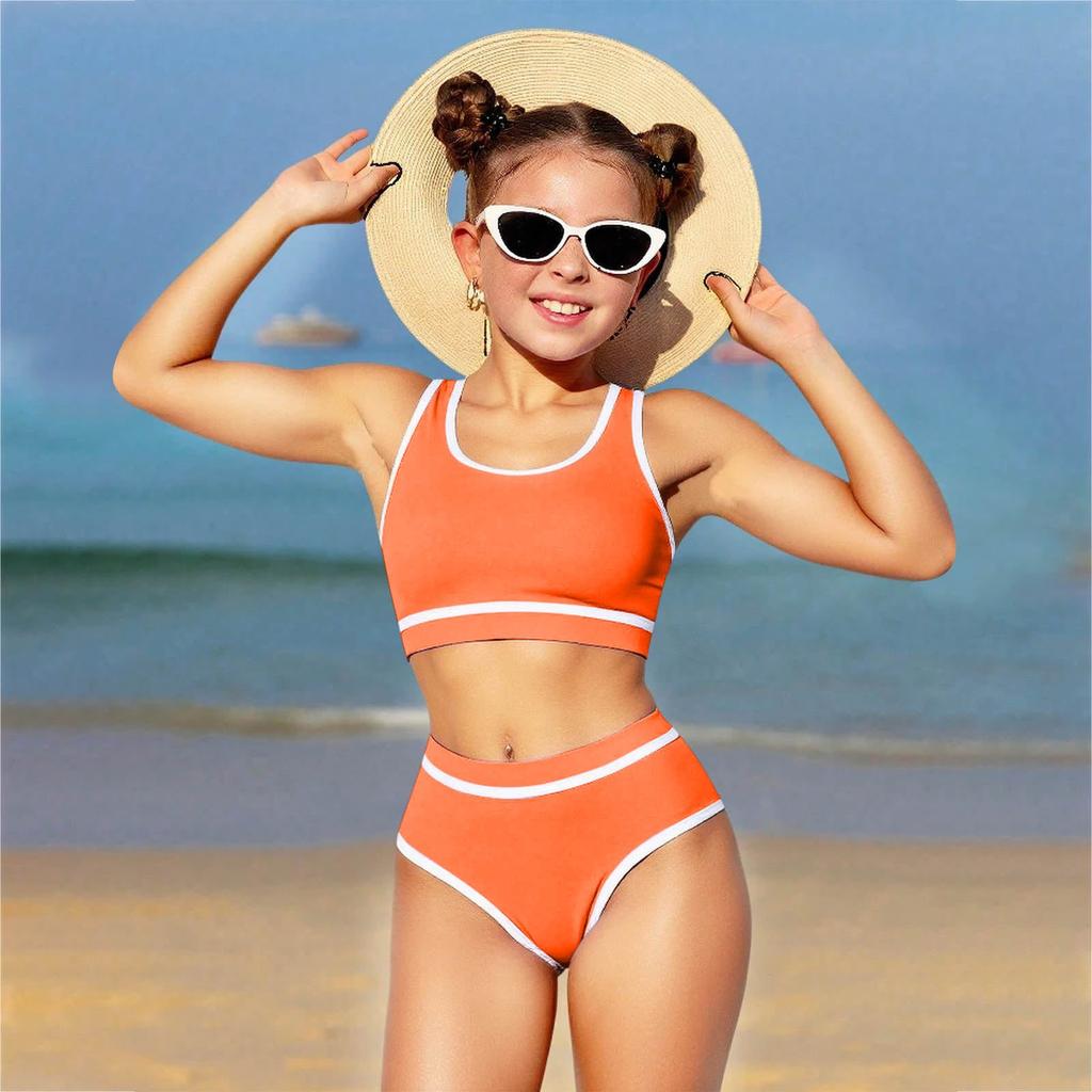 Girls' Bikini Set - Teen Swimwear Separate Top & Bottom