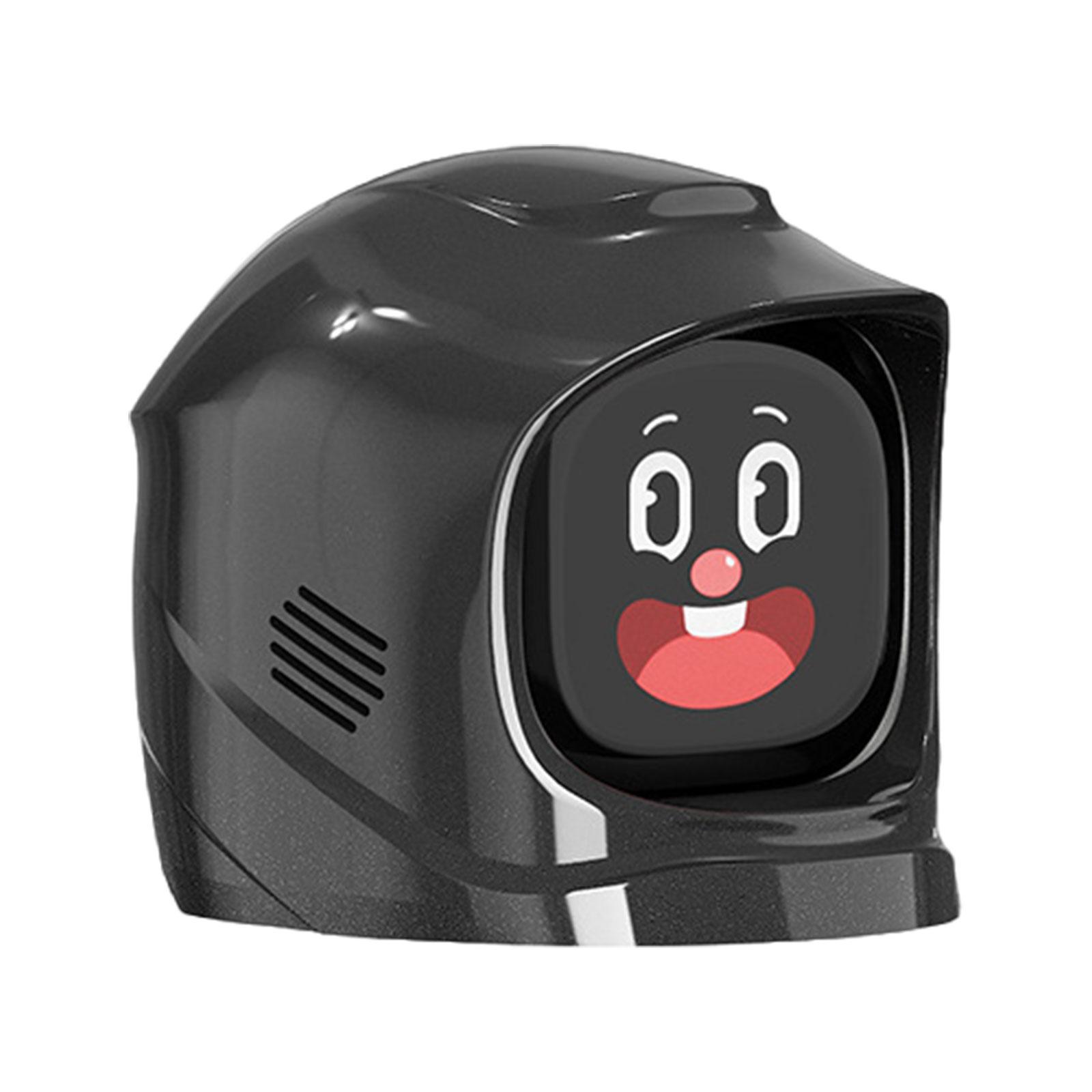 

Інтерактивна панель AI-помічник Електронний вихованець Реакції на рух у реальному часі 10 годин використання Магнітні змінні кришки Крутий декор для автомобіля чорний