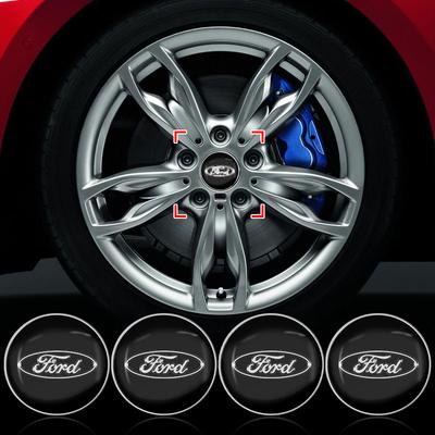 4 stuks Auto Wiel Naafdop Velg Cover Embleem Sticker voor Mustang Mondeo Focus Fiesta Escape Kuga Ecosport Ranger
